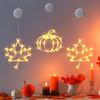 Autumn Decoration Light with Suction Cup IP55 Waterproof Easy to Install Battery Operated Halloween Decorative Window LED Light