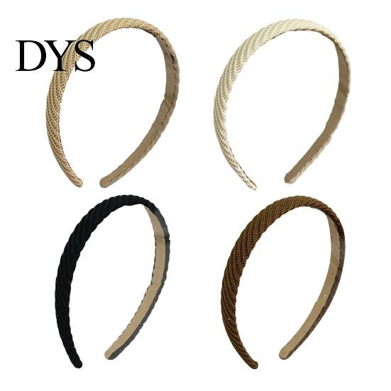 Sweater Coat Headband Women Anti-Slip Inner Side Sponge Filling Handmade Knitting Practical Hair Accessory Hoop Narrow Edge Hairband Broken