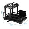 Kitchen Desktop Shelf Multi-functional Large Capacity Kitchenware Tableware Organizer Dish Drainage Rack Cutlery Storage Rack
