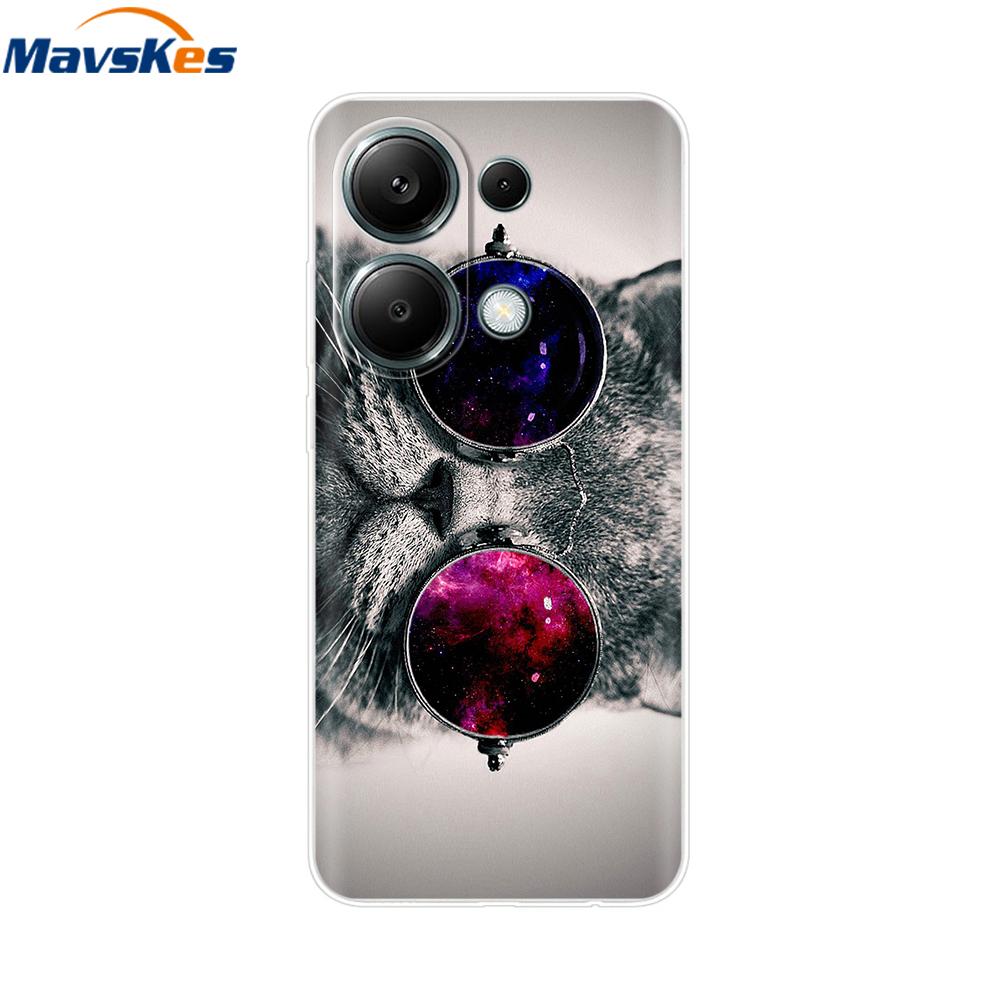 For Poco M6 Pro Case For Xiaomi Poco M6 Pro 4G Cover Fundas Coque Camera Protector Soft Silicone Phone Back Case For Poco M6 Pro
