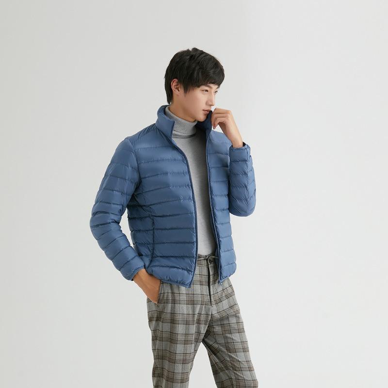 

ikTok легкий и тонкий пуховик мужской с капюшоном пуховое зимнее пальто утолщенное большого размера мужское пальто 3XL