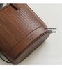 Niche High-End Women's French Luxury Woven Shoulder and Crossbody Bucket Handbag