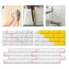 5PCS 3D Self Adhesive Foam Wall Sticker Waterproof  Bedroom Home Decor DIY Imitation Brick Wallpaper for Living Room Decoration