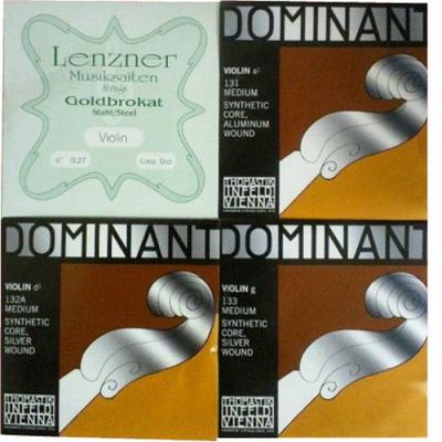 Violin String Dominant Set ADsilG String E String Gold Brocut Loop In Rich Original Set Package (D Silver) 0.27