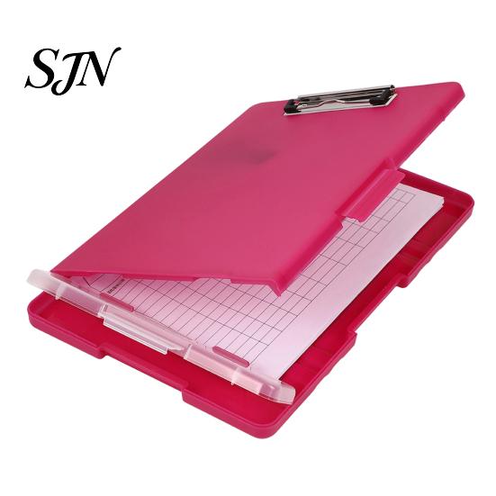 Sturdy Polypropylene Storage Folder Plastic Clipboard with And Pen Holder, Letter Size Slimcase Smooth Writing Surface Folder, Durable Portable