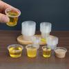 200 Stück Probierbecher Kleine Größe 20/40/30/60ml Einweg-Probierbecher aus Kunststoff Kleiner Becher zum Probieren von Gelee-Pudding-Bechern Transparentes Glas