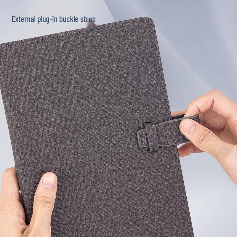 Deli A5 Leatherette Buckle Notebook - Blue