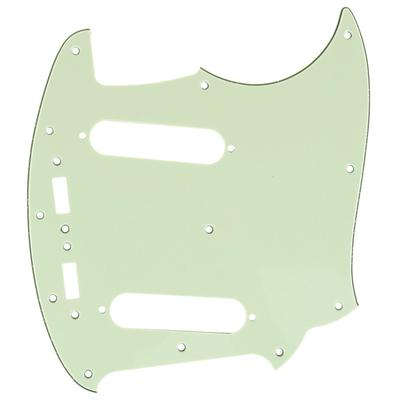Musiclily Pro 12-Hole Mustang Pickguard (Made In Japan) for Fender Japan Mustang Electric Guitar, Mint Green, 3-Piece Set