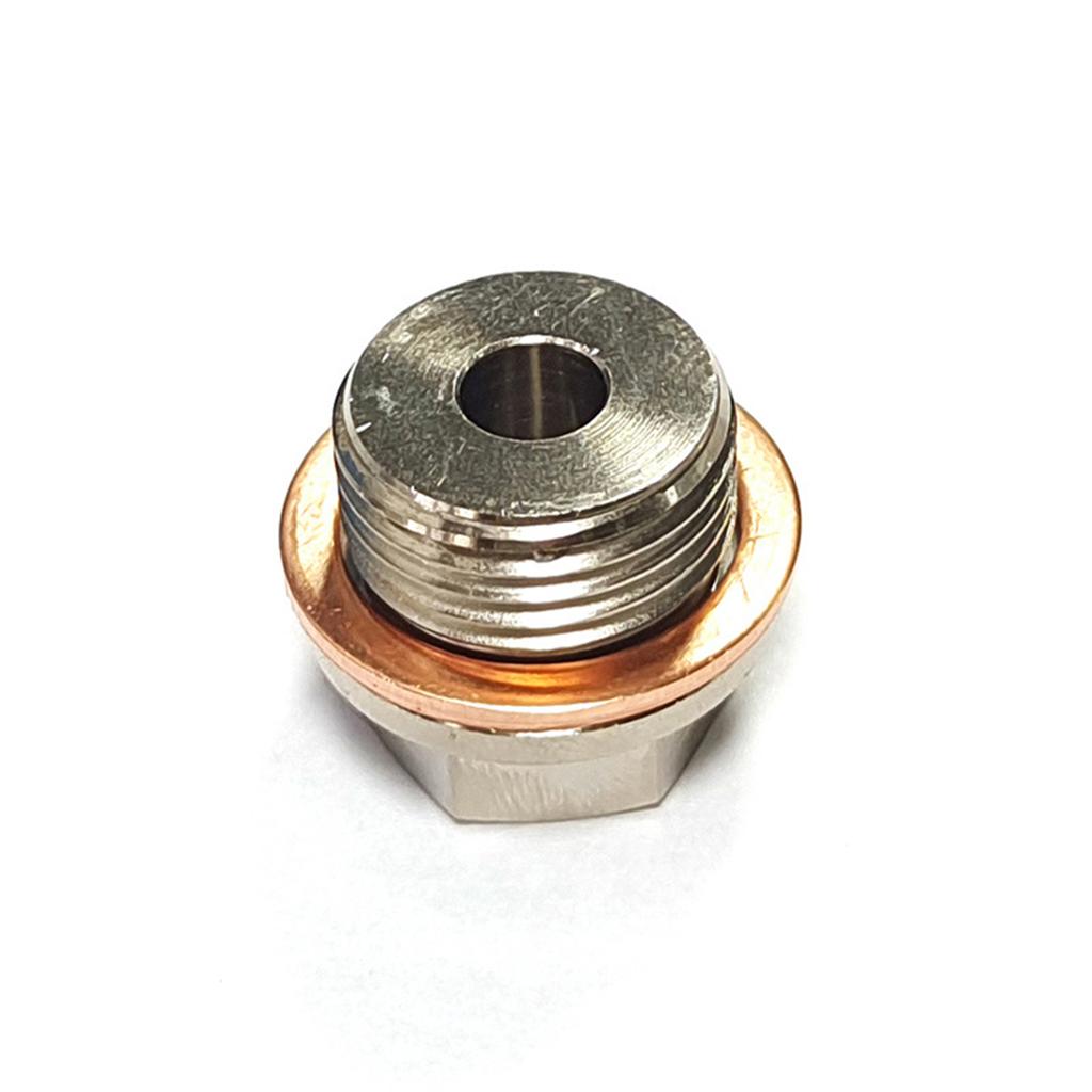 Pressure Sender Adapter Sending Unit Bung Plug M18x1.5 to 1/8" NPT Male Temperature Gauge for Most Engines