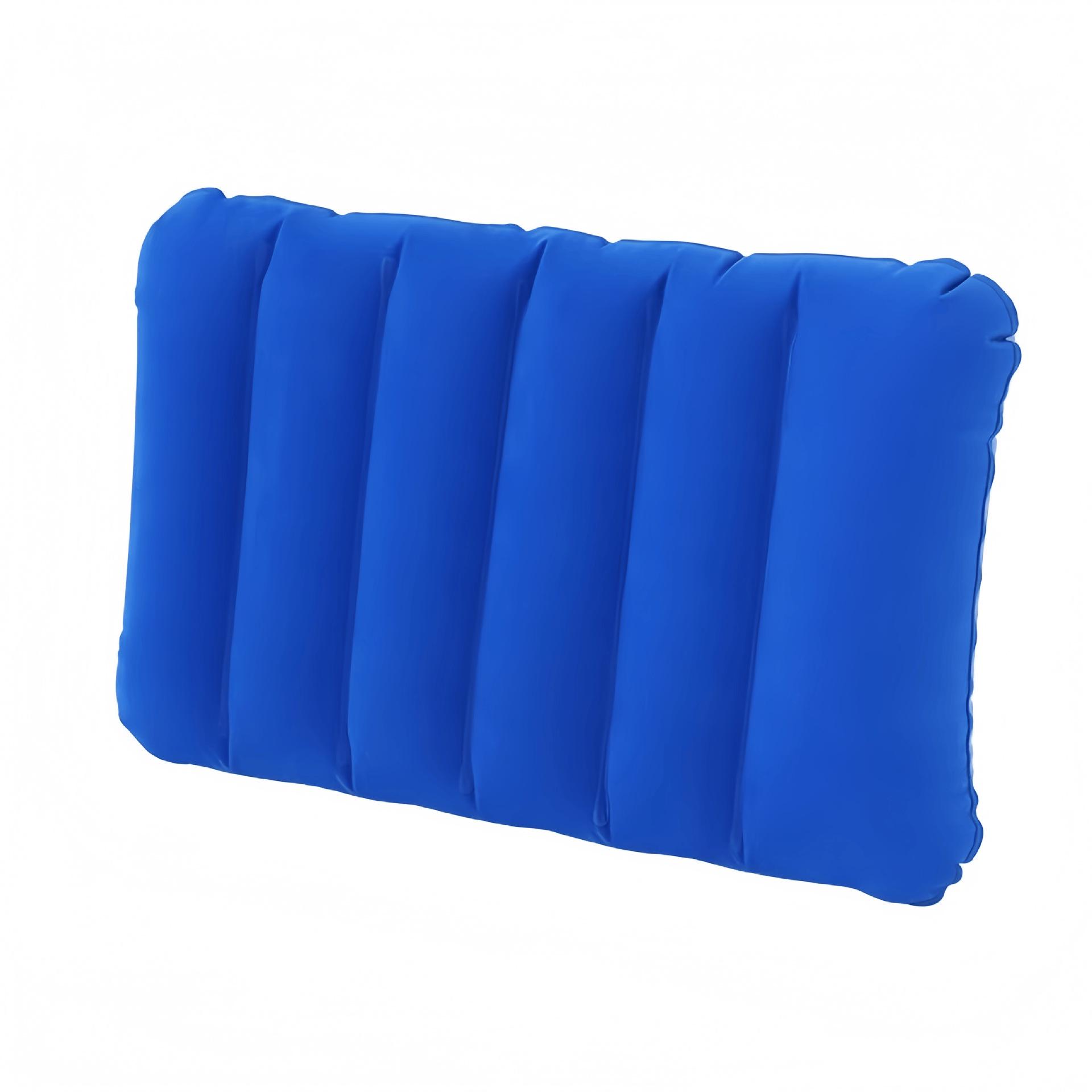 Adult Inflatable Travel Pillow - PVC Flocked, Square, and Multifunctional for Hugging or Lumbar Support. 47*30CM