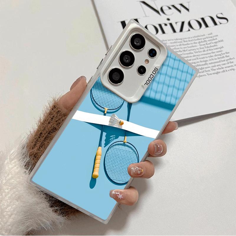

Badminton Sport Soft Phone Case for Samsung Galaxy S24 S25 FE S26 Edge S23 Ultra S22 Plus S21 + Shockproof Cover Back Shell Samsung S25 FE