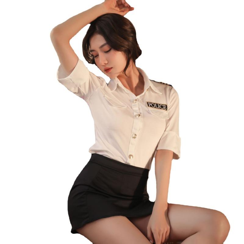 Sexy Underwear Pure Desire Professional Uniform Seduction Professional Flight Attendant Nightclub Cosplay Dress Sexy Hip Skirt