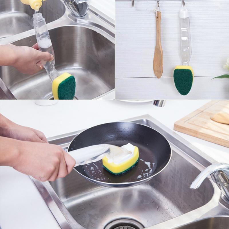 New Kitchen Sponge Brush Refill Cleaning Scrubber Washing Dish