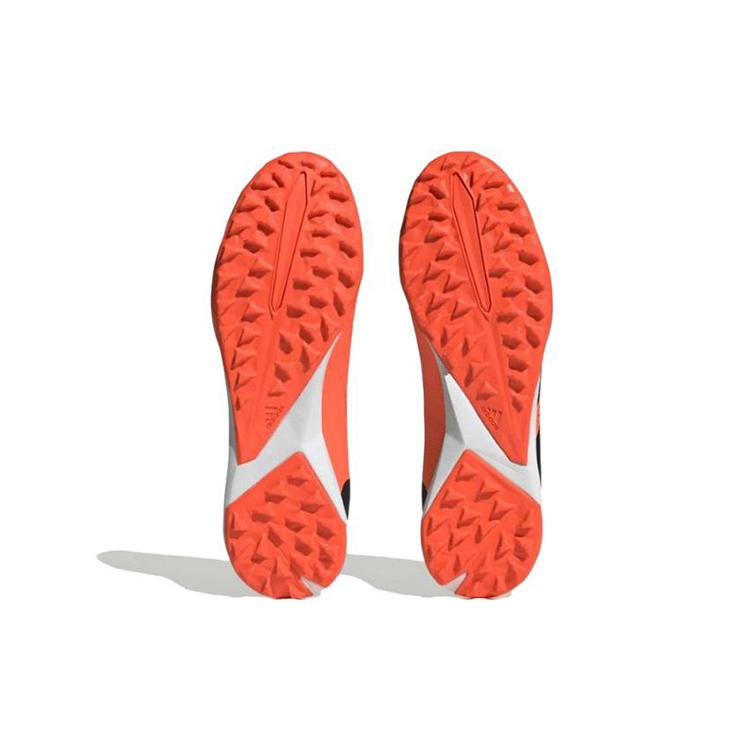 Adidas PREDATOR ACCURACY.3 TF Turf Slip Resistant, Abrasion Resistant, Lightweight Soccer Shoes Unisex Black Orange GW4641