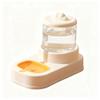 2-in-1 Pet Water Fountain & Feeder-Automatic Circulating Waterproof Plastic Bowl for Cats and Dogs