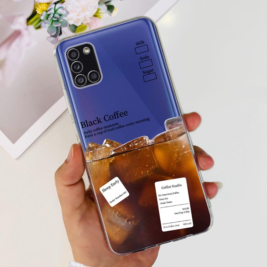 For Samsung A51 Case SM-A515F Flower Cover Fashion Silicone Soft Bumper Clear Funda For Samsung A31 A71 SM-A315F A 51 Phone Case