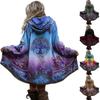 Damen Freizeit Kapuzen-Strickjacke Sweatshirt mit Print Mittellang für den Alltag