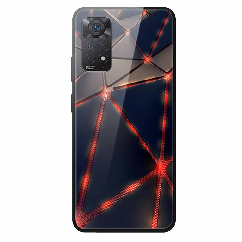 Tempered Glass Case For Xiaomi Redmi Note 12 Pro 4G Case Hard Glass Back Cover For Redmi Note 12 Pro 4G Phone Case Soft Bumper