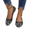 Women's Fashion Large Size Sequin Pointed Toe Casual Flats Slip On Comfortable Lightweight Flexible Sole Stylish Design