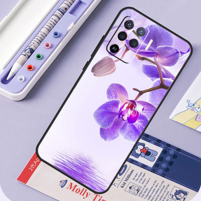 Bunte Orchideenblüten Für Oppo A17 A18 A94 A74 A54 A15 A38 A58 A78 A98 A40 A60 A80 A16 A76 A96 A57 A77 A5 Pro Hülle