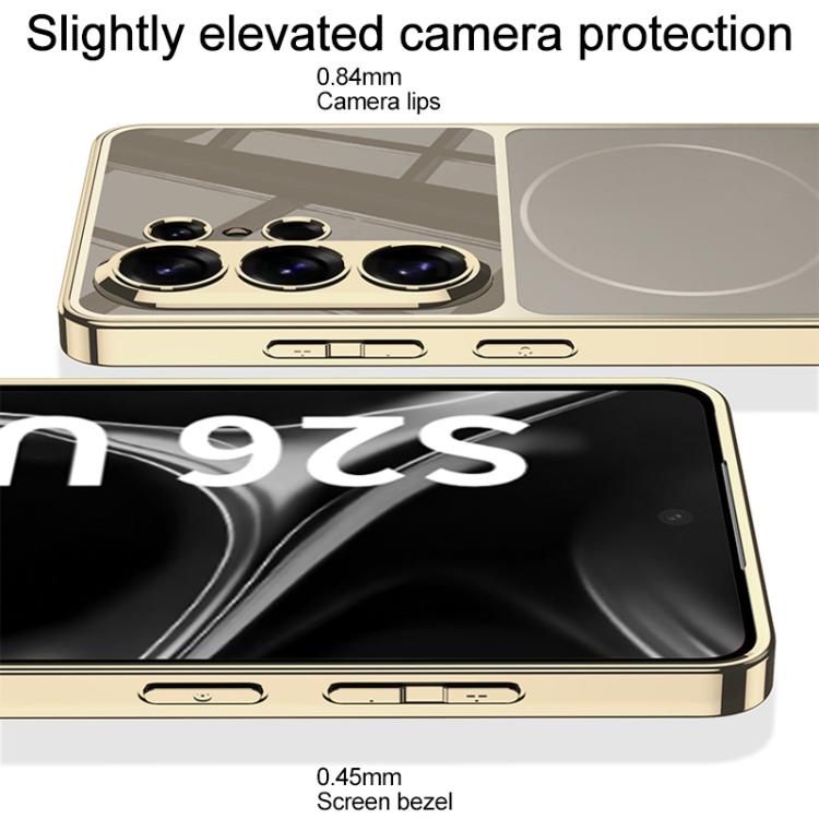 GKK AG Phantom Plating Frame Skin Feel Full Coverage Magnetic Phone Case