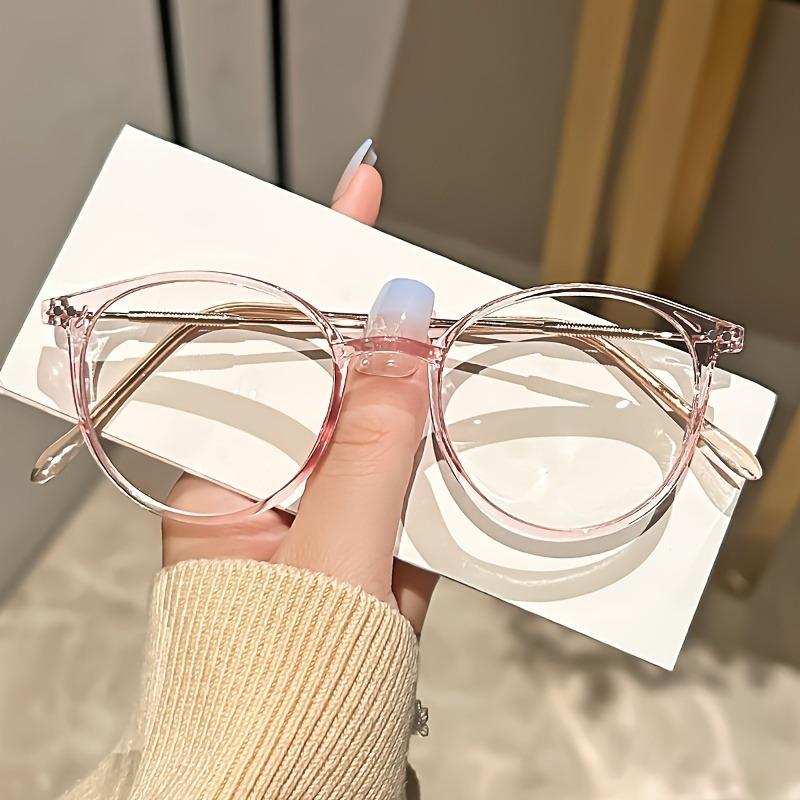 Blue Light Blocking Glasses Retro Oval Frame Clear Lens Computer Glasses Spectacles for Women Men