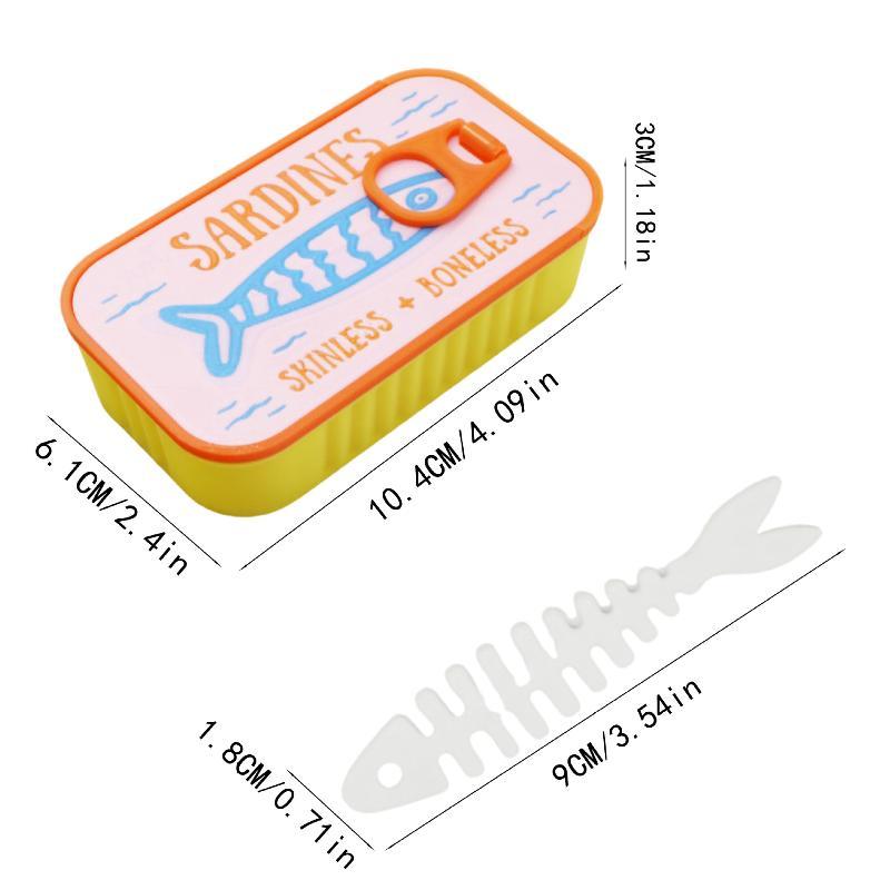 Sardine Tin Jewelry Box 3D Printed Easy Open Durable Small Jewelry Organizer for Rings Earrings Perfect for Dresser Decor