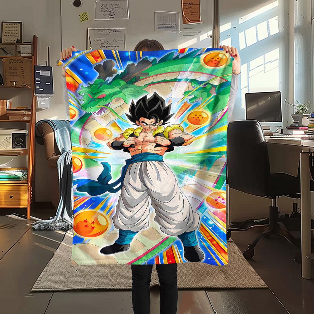 Dragon Ball Characters Print Flannel Blanket,High Quality Comfortable for All Seasons,Home Decor,Warmth and Comfort,Perfect for Christmas Gifts