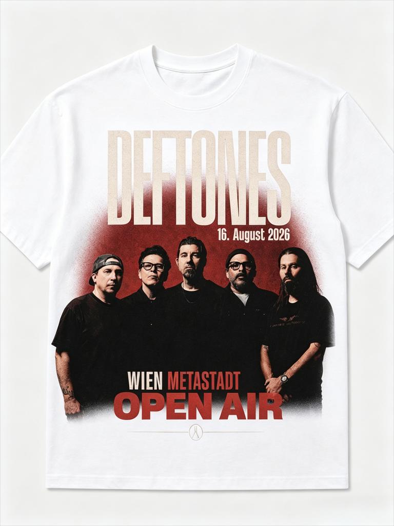 Unisex letnia koszulka zespołu rockowego Deftones bawełniana z okrągłym dekoltem Pony Drip Street Luksusowa odzież Luksusowa odzież Kopia uliczna