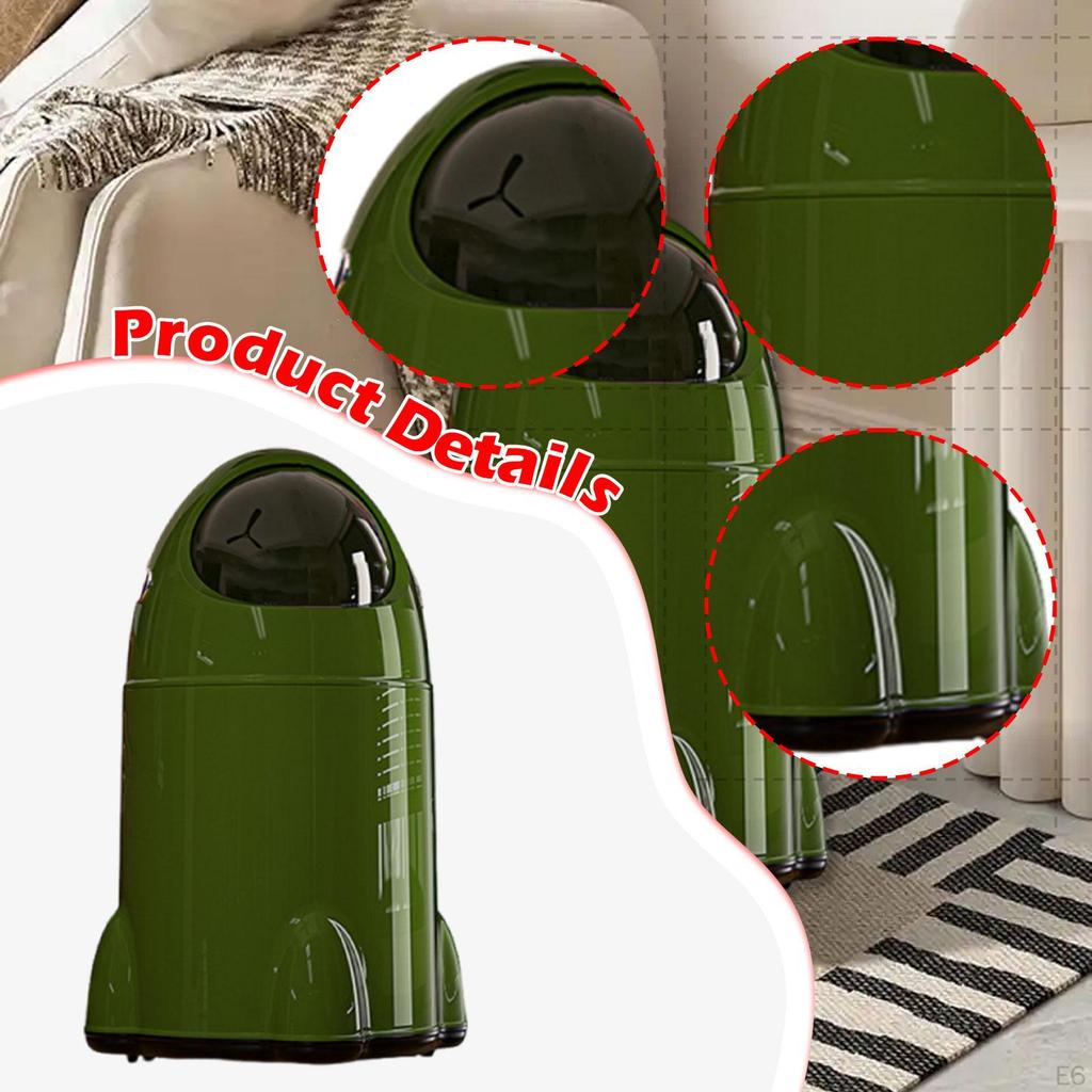 Kitchen Trash Can Garbage Bin with Universal Wheels Tall Large Open Luxury Lid Waste Basket for