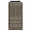 Vidaxl Garden Planter With 2 Inserts, Grey, 90X20X40 Cm, Pe Rattan