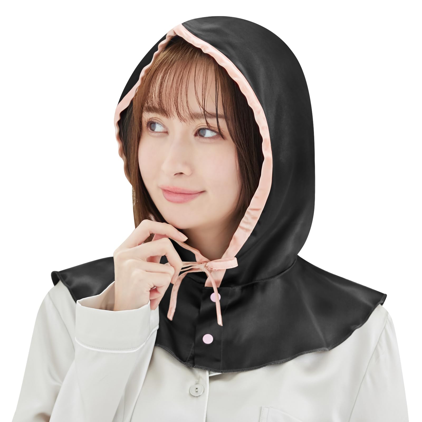 

Silk Night Hair Silk Cool Hat Hood Will not fall off until Night Prevents air conditioner No Beautiful Hair Moisturizing [Utukky] Cap, Band, Turban,