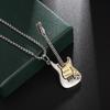 Punk Rock Musik Gitarre Halskette Männer Frauen Gothic Anhänger Halskette Mode Personalisiertes Geschenk Hip Hop Biker Schmuck für Freund