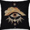 Tarot Printed Line Pillow Cover Moon Star Home Bedroom Sofa Pillow Cushion Cover