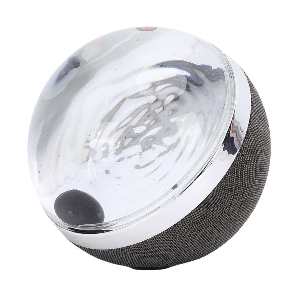 Ball Magnetic Fluid Sound Pickup Portable Ferrofluid Sound Visualizer with Rhythm Lamp for Desk Ornament