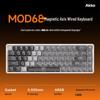 AKKOMOD68 Dichtung Aluminium Kabelgebunden 8K Magnetschalter Gaming-Tastatur