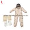 Apricot Waterproof Beekeeping Suit with Gloves - Full Body Anti-Bee Protection