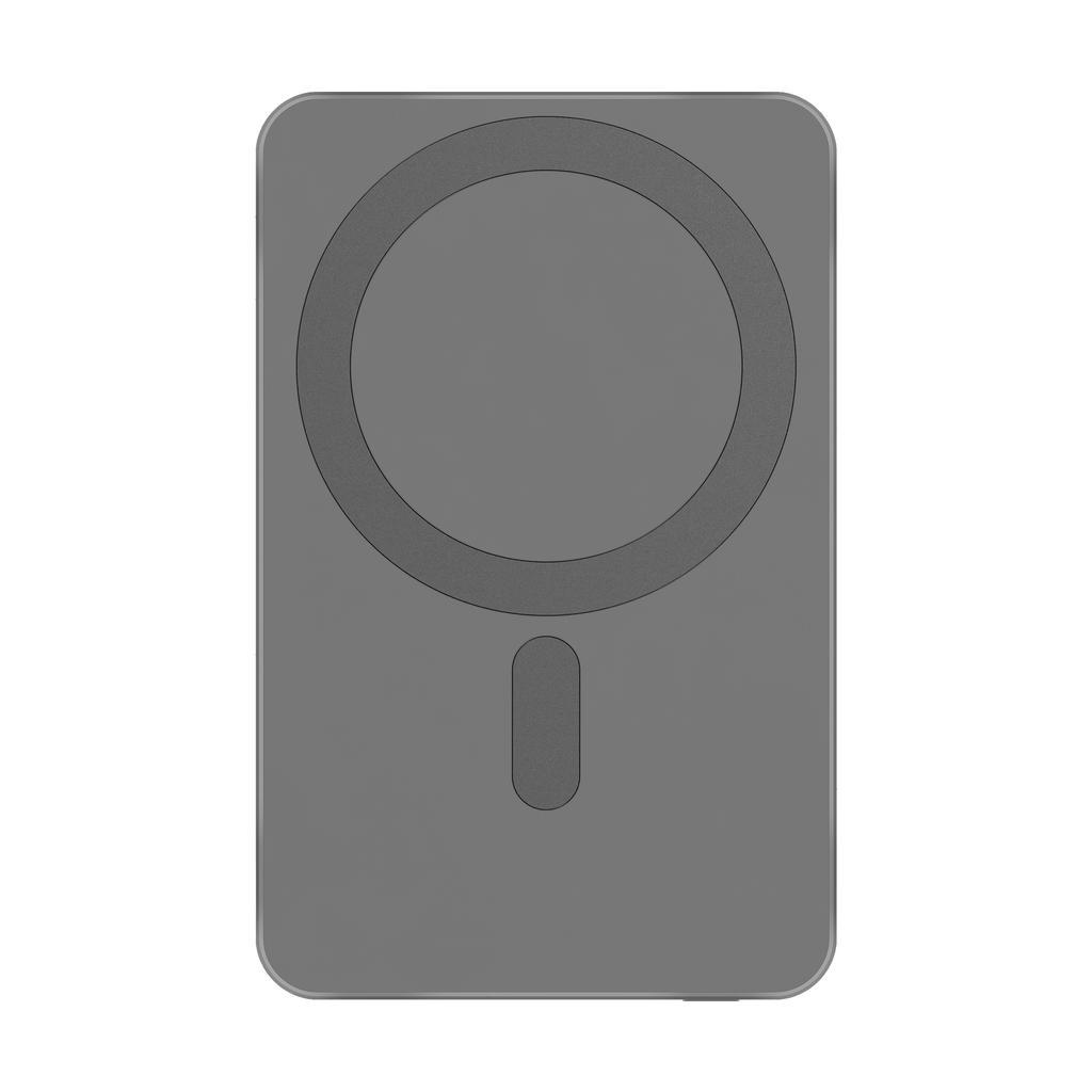 Kruger&Matz 5000 mAh Mag Safe inductive POWER BANK gray