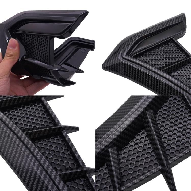 1Pair Car Exteriors Air Intakes Side Ventilations Wing Cover Decors