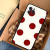 Simple Black White Polka Dot Fit For iPhone 16 15 Promax Phone Case iPhone 14 11 12 High End 13 Pro Silicone