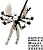 Mythological Figure PVC Model, 3D Printed Multi-Joint Full Body Movable Robot Titan 13, for Stop Motion Animation Adult Desktop Decor