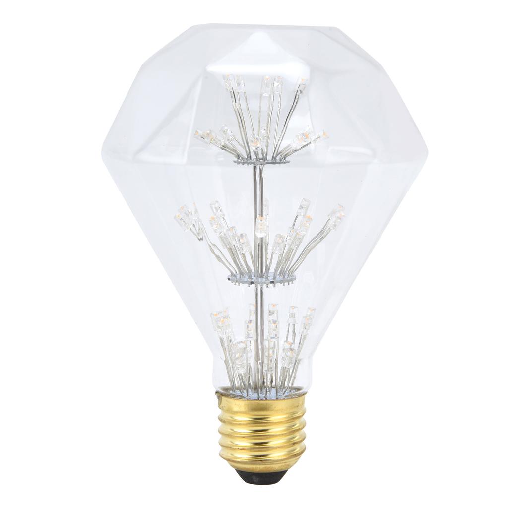 Vintage Glass LED Light Bulb 3W E27 Antique Festive Decorative Round Bulb 85‑265V Warm Light