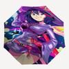 1pc Outdoor Umbrella with Magical Girl Design - Automatic Opening/Closing, Portable 3-Fold Design, 8-Bone Iron Frame, Perfect Gift for Fans, Trav