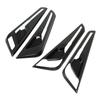 4Pcs Car Interior Door Handle Bowl Cover Trim Carbon Fiber Style Replacement for Kia EV6 2022 Up