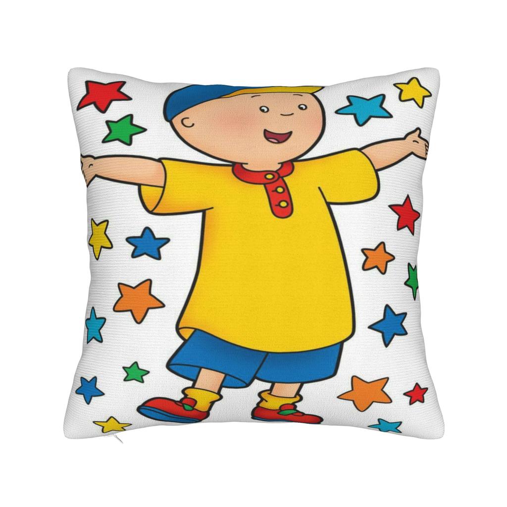 Federa per Cuscino Stampa Baby Friend C-Caillou Copricuscino Copricuscini Arredamento Casa Y2K con Zip Multitasca