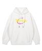 Cyber Overfit Wide Shoulder HoodieWhite