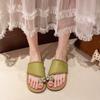 Fashion Shoes Slippers Soft Rubber Flip Flops Glitter Slides Flower Summer Clogs Woman Fashion Comfort Hawaiian Jelly Beach Flat Luxury