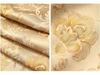 Elegant Golden Qipao-Style Dress: Silk Brocade with Gold Thread