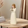 Sister Figurines Decorative Collectible Cat Memorial Friendship Ornament Pet Friendship Guard Angel Statue for Living Room Study