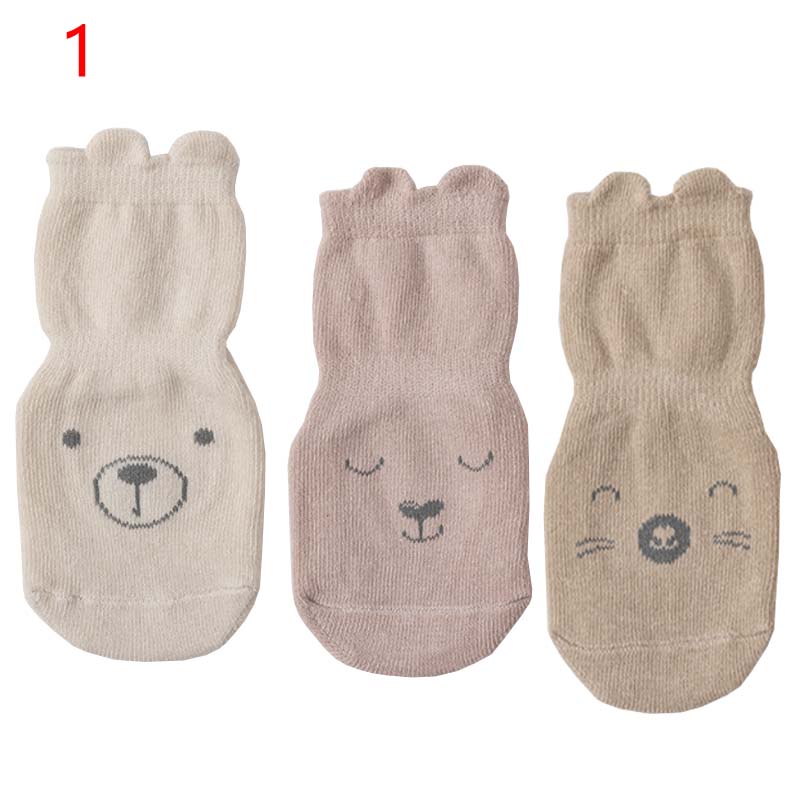 3Pair/lot New Cartoon Anti Slip Socks for Boys and Girls